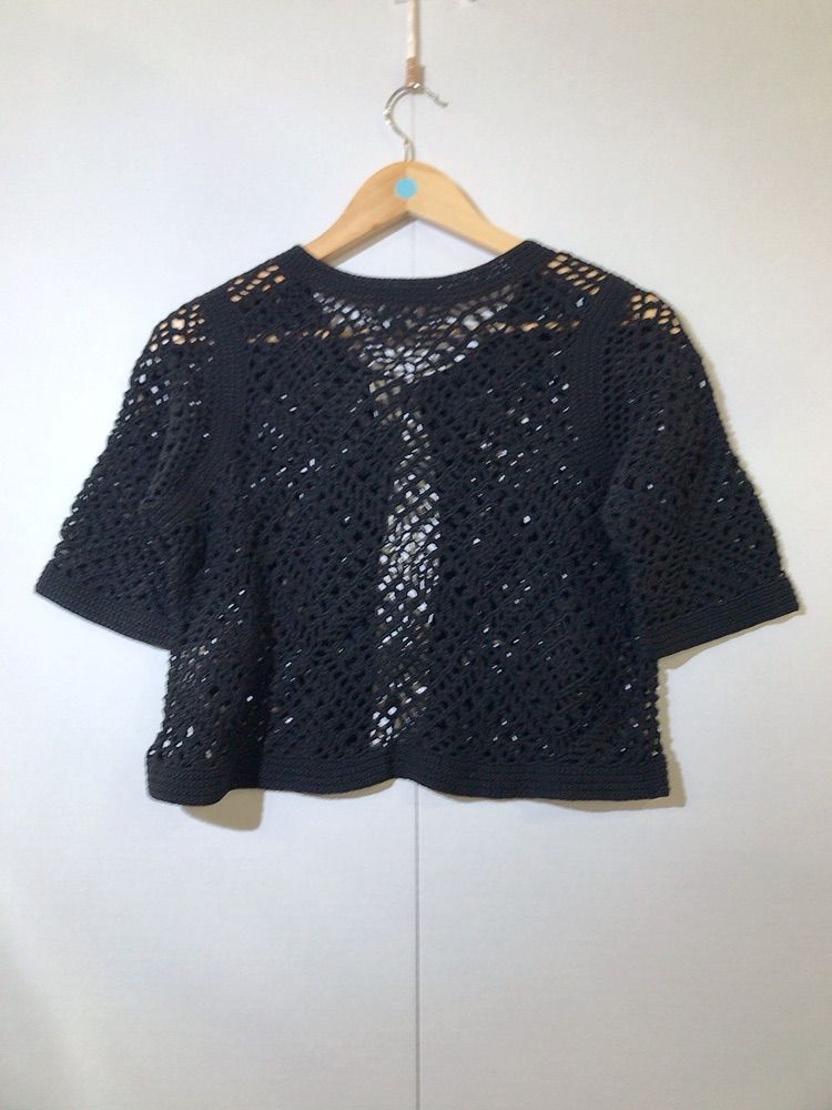 美品】aquascutum アクアスキュータム ニットボレロ カーディガン