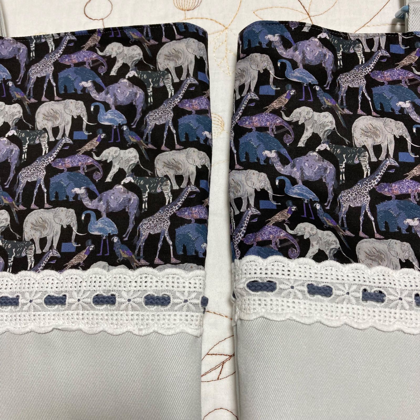 リバティ　ハンドメイド　入園入学グッズ　3点セット　キューフォーザズー リバティ ハンドメイド 入園入学グッズ 3点セット キューフォー