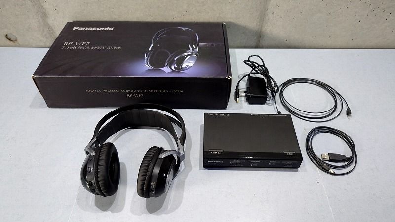 ★状態良好★ Panasonic パナソニック デジタルワイヤレスサラウンドヘッドホンシステム RP-WF7-K ブラック ☆★