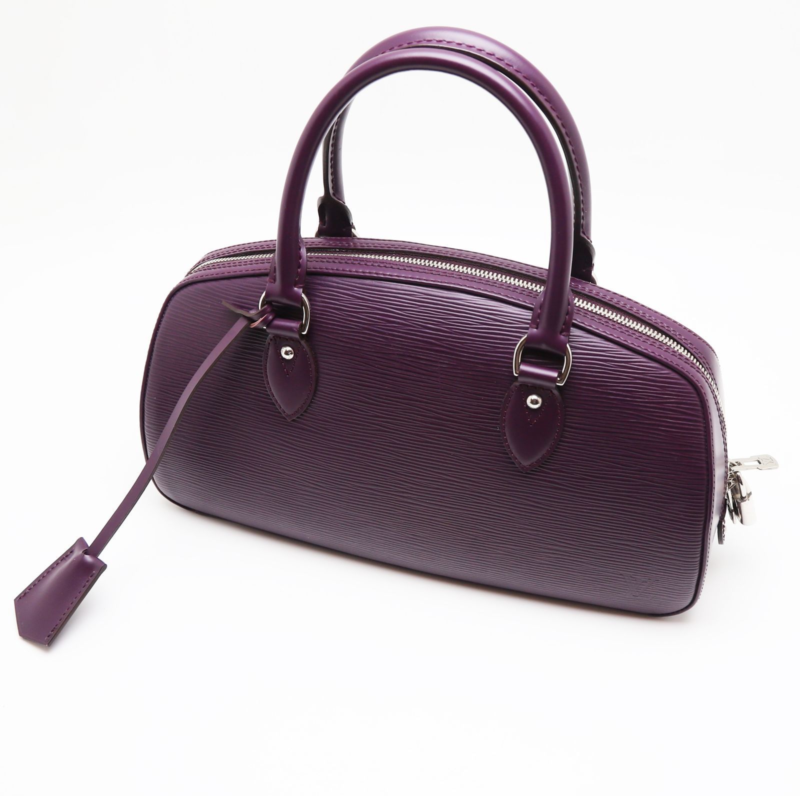 ルイヴィトン エピ ジャスミン ハンドバッグ カシス シルバー