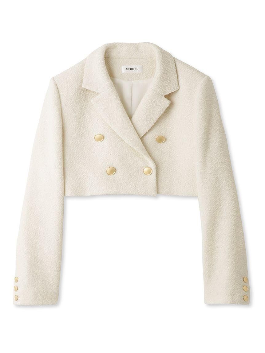 Size 0_Color IVR スナイデル クロップドジャケット SWFJ234089 レディース IVR