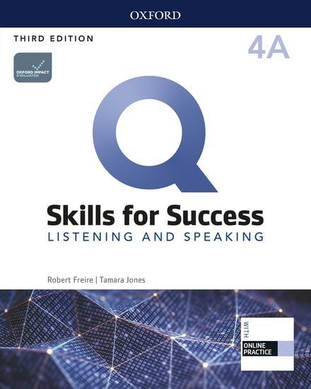 Q: Skills for Success: Level 4: Listening and Speaking Split