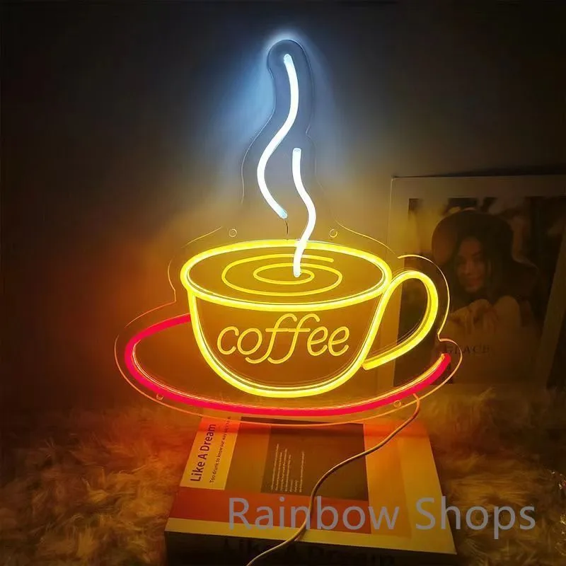 ネオンサイン　coffee/カフェ/コーヒー Amazon | JOMOBUTY ネオンサイン COFFEE コーヒー 多階段調光可