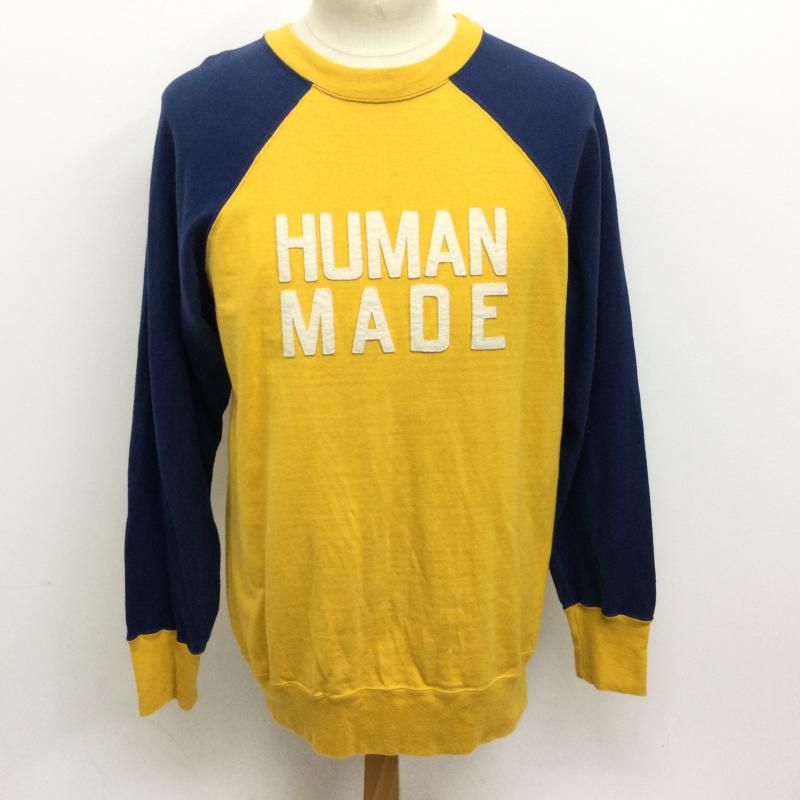 HUMAN MADE ラグランスリーブ トレーナー