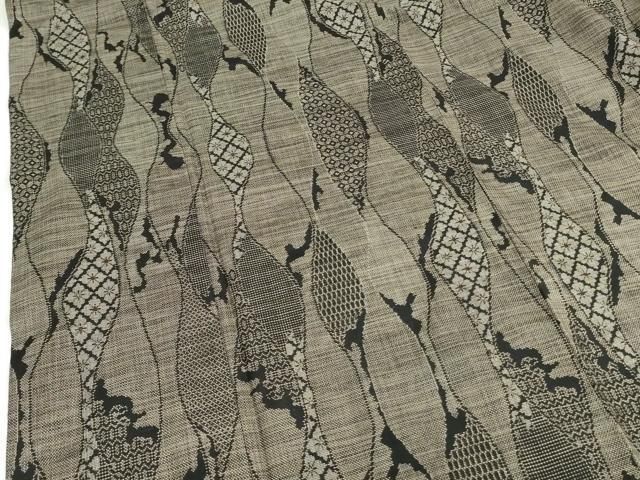 平和屋着物□本場染大島紬 草花文 正絹 逸品 AAAW7499ph 平和屋着物○