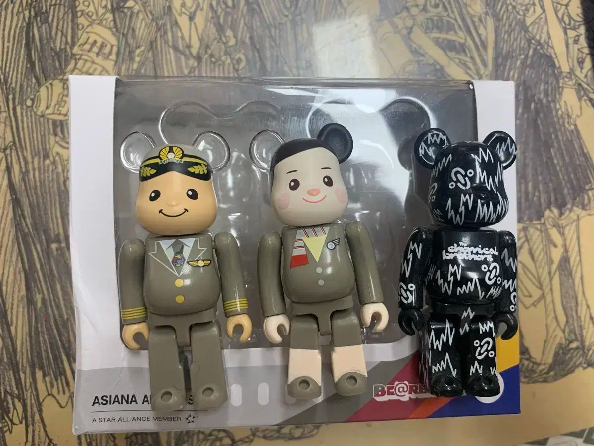 BE RBRICK ベアブリック アシアナ航空 ケミカル ブラザーズ