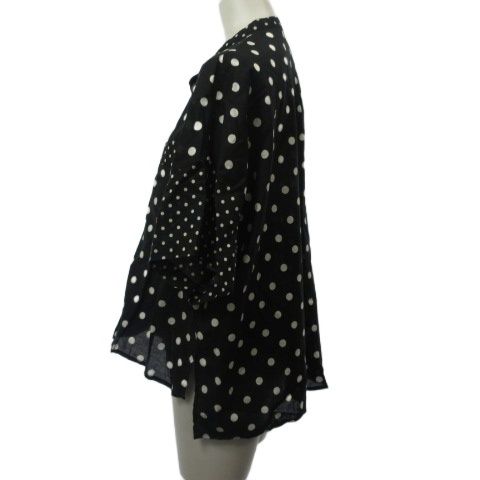 ワイズ Y s シャツ ドット 半袖 ワイドシルエット ブラック 黒 2