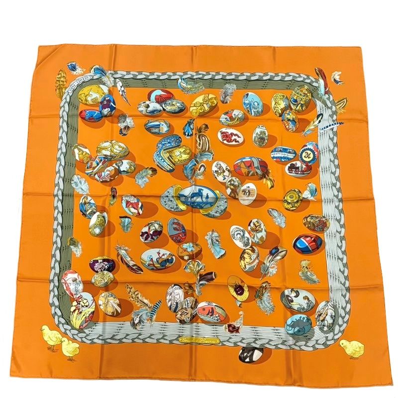 限界価格　HERMES プリーツスカーフ COUVEE D'HERMES エルメス Hermes HERMES スカーフ CARRE H942669S シルク フリル