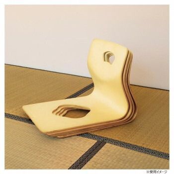 弘益 KOEKI UTILITY 座イス 木製 4脚セット ナチュラル GZ395NA