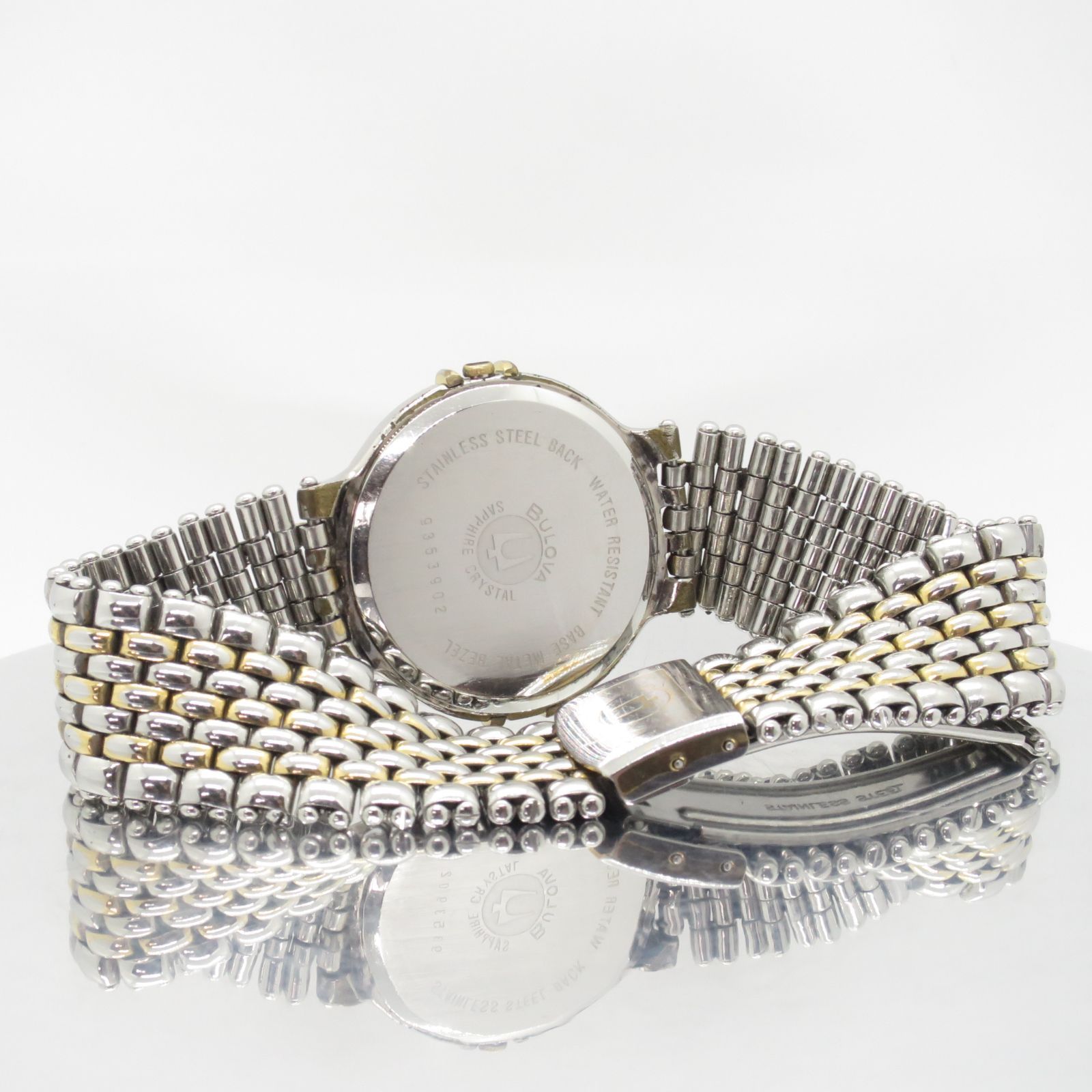 【希少 稼働】ブローバ 腕時計 デイデイト ゴールド 電池新品 電池交換】ブローバ メンズ腕時計 コンビ ゴールド デイト ジュビリー