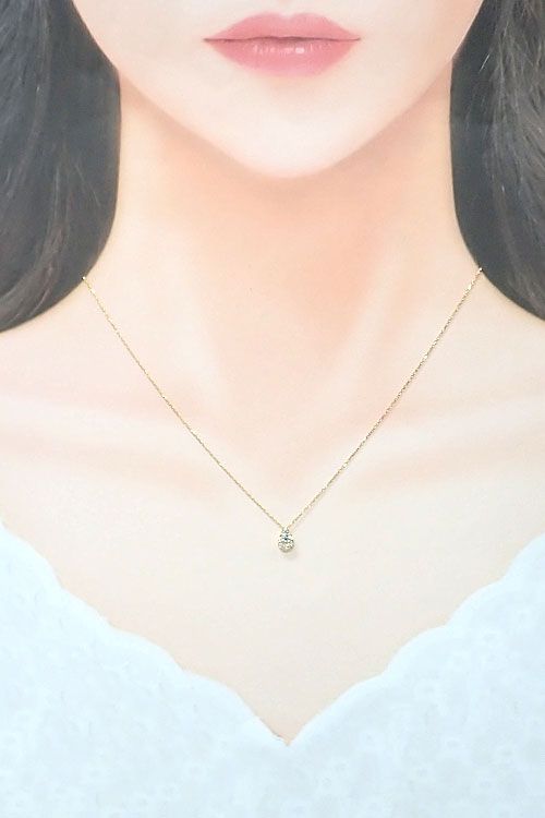 ヴァンドーム青山 ダイヤモンド ネックレス K18イエローゴールド
