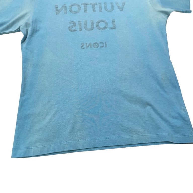 新品タグ付　ルイヴィトン　Tシャツ　反転ロゴ　サイズL　青　現行　チェーン LOUIS VUITTON ルイヴィトン 20SS チェーン反転Tシャツ - メルカリ