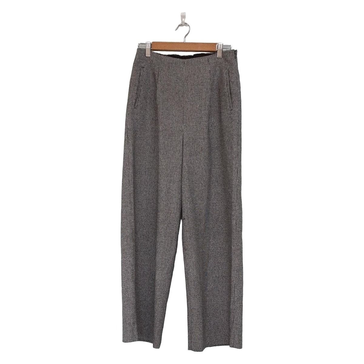 VERMEIL par iena ウール チェックパンツ 38 美品 日本製 セール】Li/E/R/Pu チェック2タックパンツ◇（その他パンツ