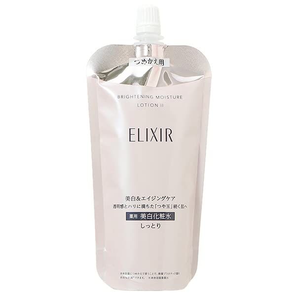 資生堂 エリクシール ELIXIR ブライトニング ローション WT つめかえ用 150mL 化粧水 ローション 【医薬部外品】 II しっとり [並行輸入品] [II しっとり]