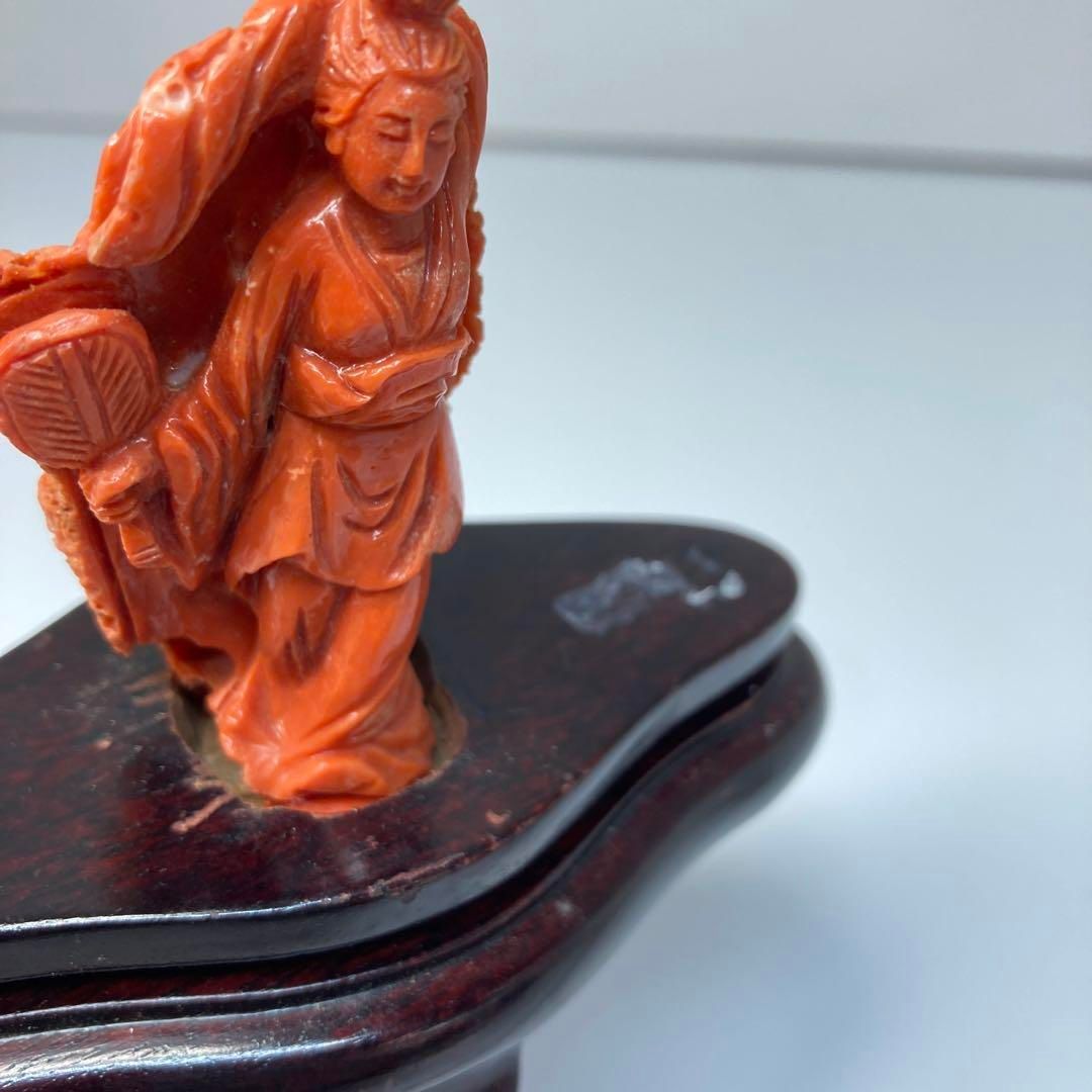 本赤珊瑚 観音像 115g/高さ9.5㎝（台込）東Y6-0222☆2Fトウル - メルカリ