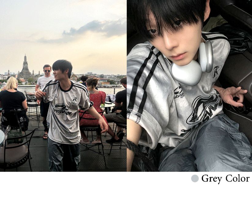 [COSYHARU公式]Ferrendy Velvet Track Round Short Sleeve Tee COSYHARU (コシハル) -フェランディベルベットトラックラウンド