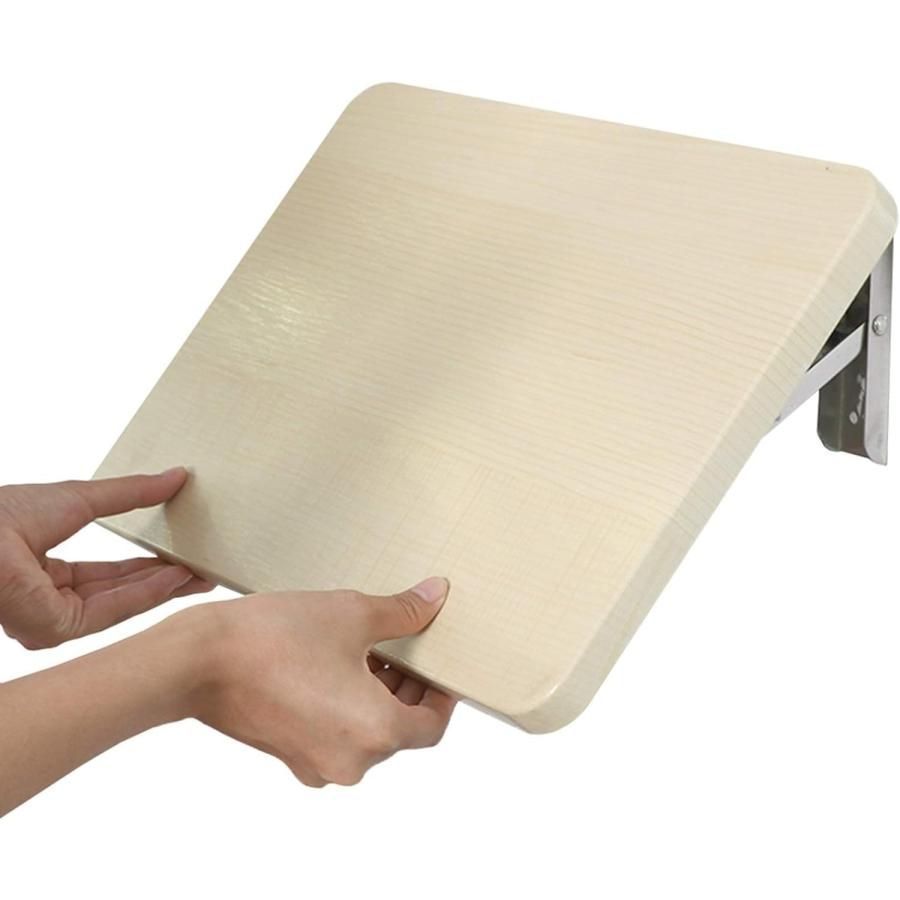 壁掛け折りたたみテーブル 無垢材壁掛け式サイドテーブル 折りたたみ式テーブル 折りたたみ式壁掛けテーブル 壁掛けデスク コンピュ