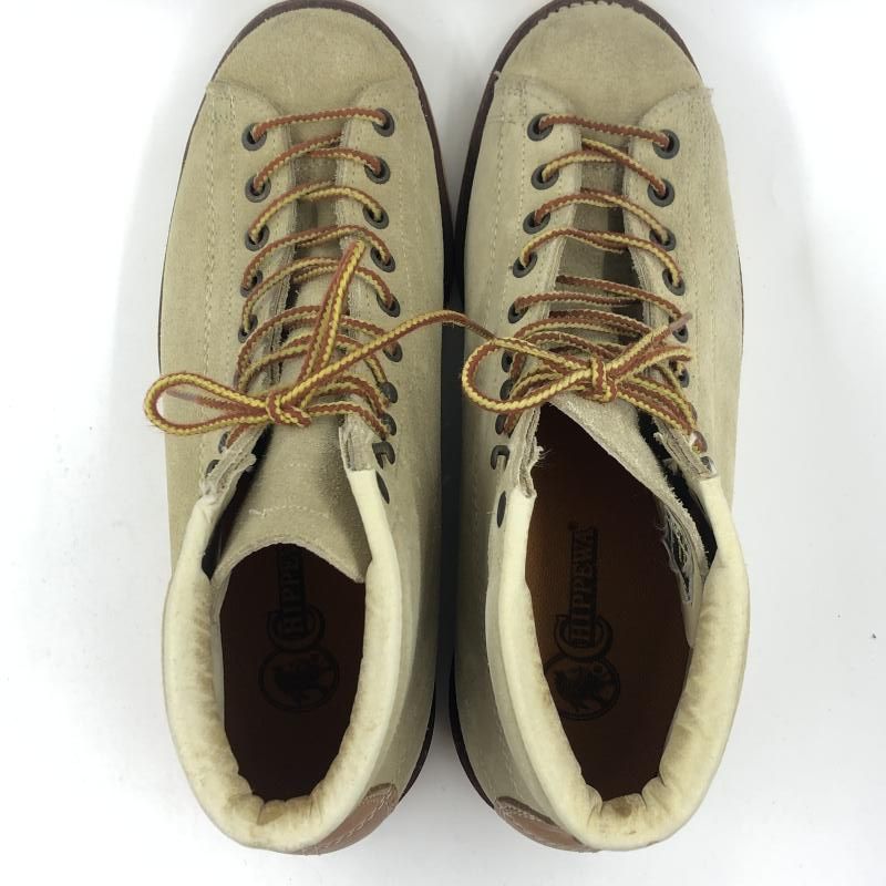 中古】CHIPPEWA モンキーブーツ 91073 スエード ベージュ 8EE 26cm