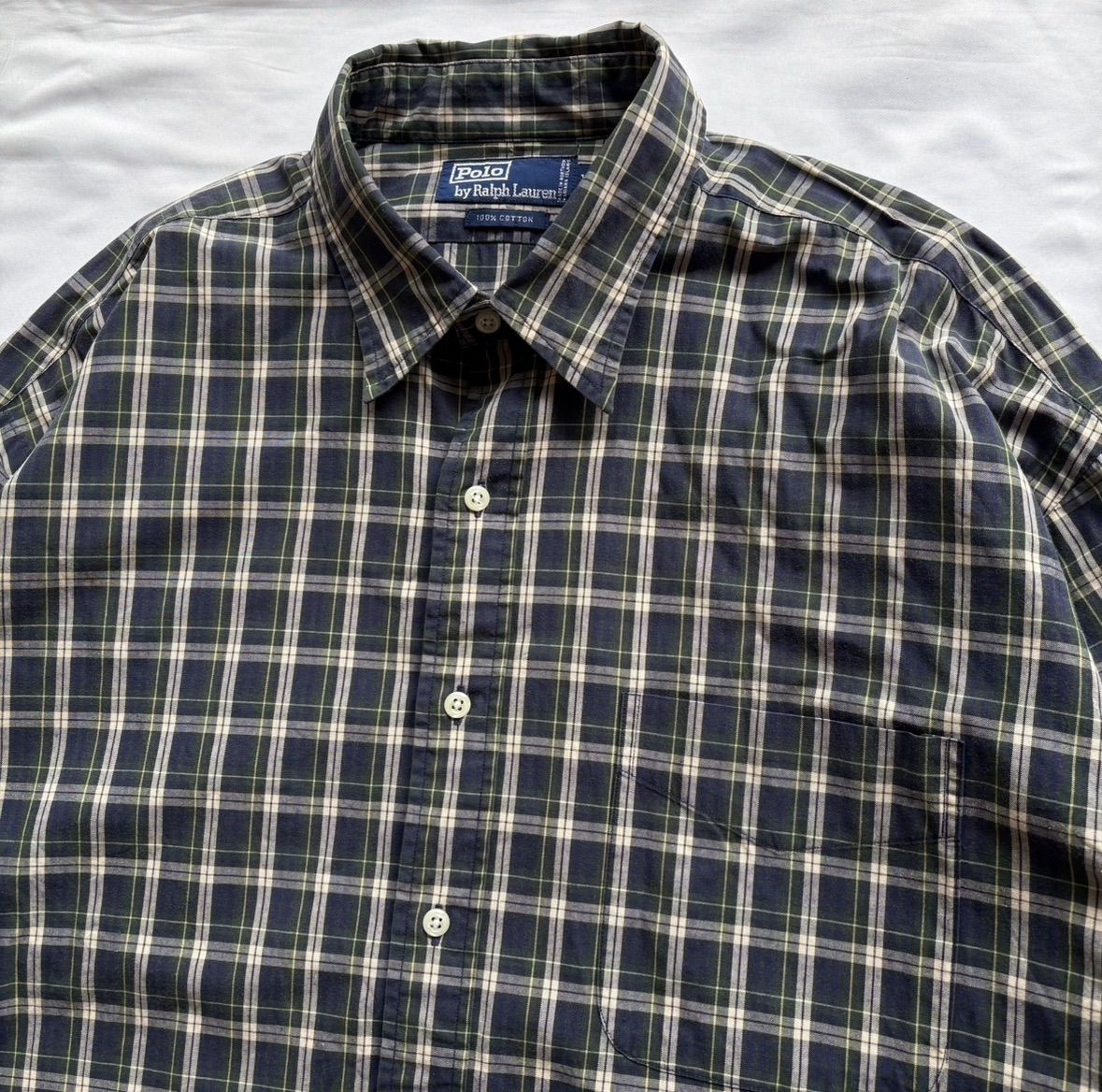 90s Polo by Ralph Lauren “No Pony Logo” L/S Plaid Shirt ポロラルフ