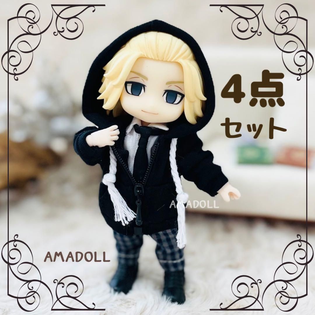 オビツ11 服 男の子 ねんどろいどどーる パーカー 半袖 シャツ セット