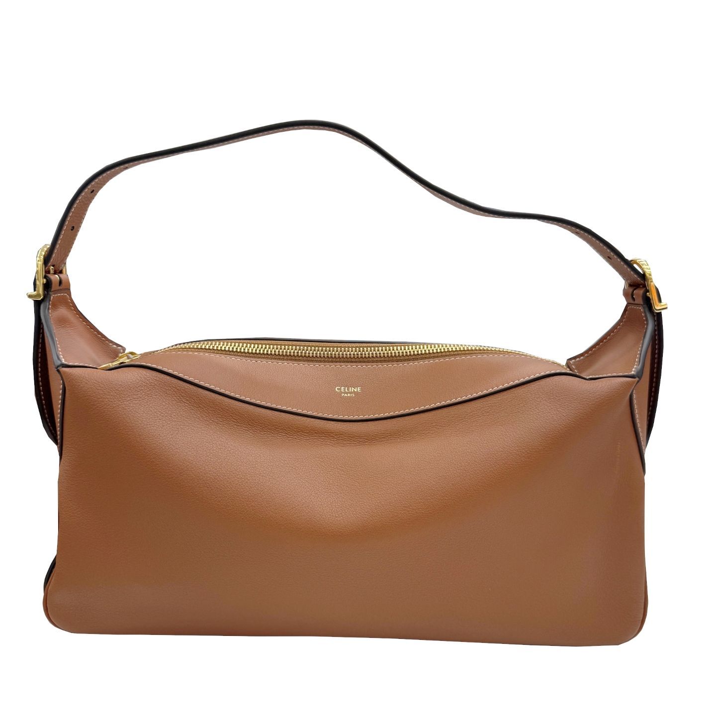 CELINE セリーヌ ミディアム ロミー ショルダーバッグ 19744 3DPJ 04LU タン ブラウン サプルカーフスキン レディース 人気 お洒落 ブランドギャラリー心斎橋店