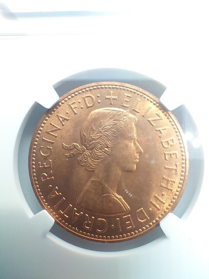 NGC MS64RD 1963 英国 ブリタニア 1ペニー銅貨 NGC MS64RD 1963 英国 ブリタニア 1ペニー銅貨 - メルカリ