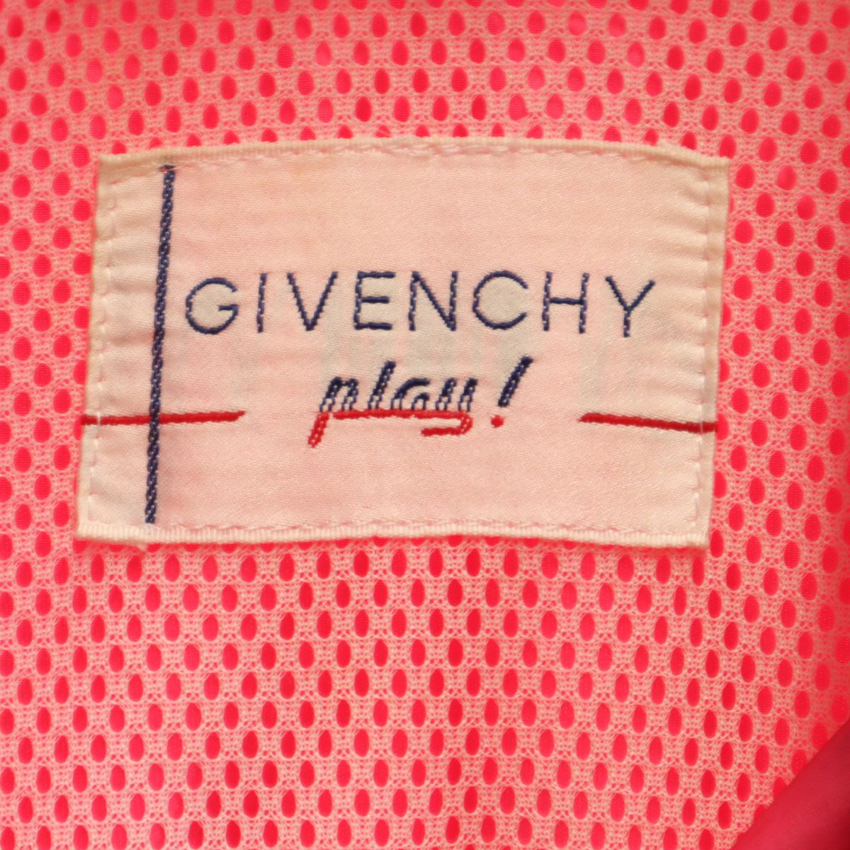 GIVENCHY PLAY ジバンシー 袖ロゴ ウインドブレーカー M ピンク GIVENCHY PLAY ジバンシー 袖ロゴ ウインドブレーカー M ピンク