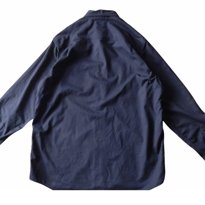 □古着 Carhartt FR カーハート 難燃性 ワークシャツ 濃紺 2XL TALL