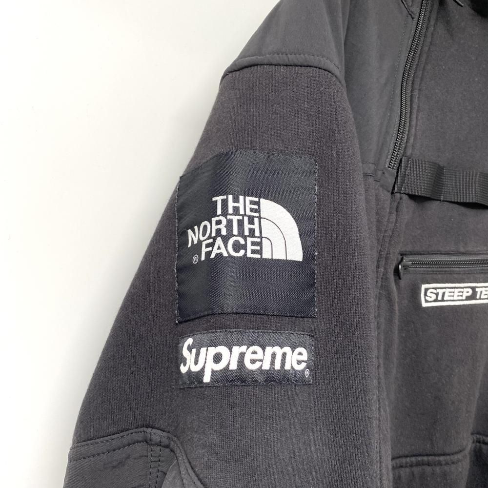 中古】Supreme×THE NORTH FACE 16SS パーカー ブラック Lサイズ  