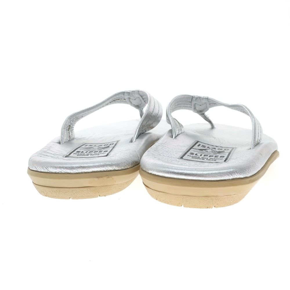 中古】【未使用】アイランドスリッパ ISLAND SLIPPER レザー トングサンダル シルバー【サイズ8】【メンズ】 - メルカリ