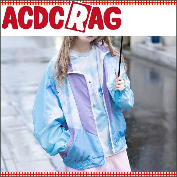 RAG 除く ACDC くまきちコラボ ナイロンジャケット