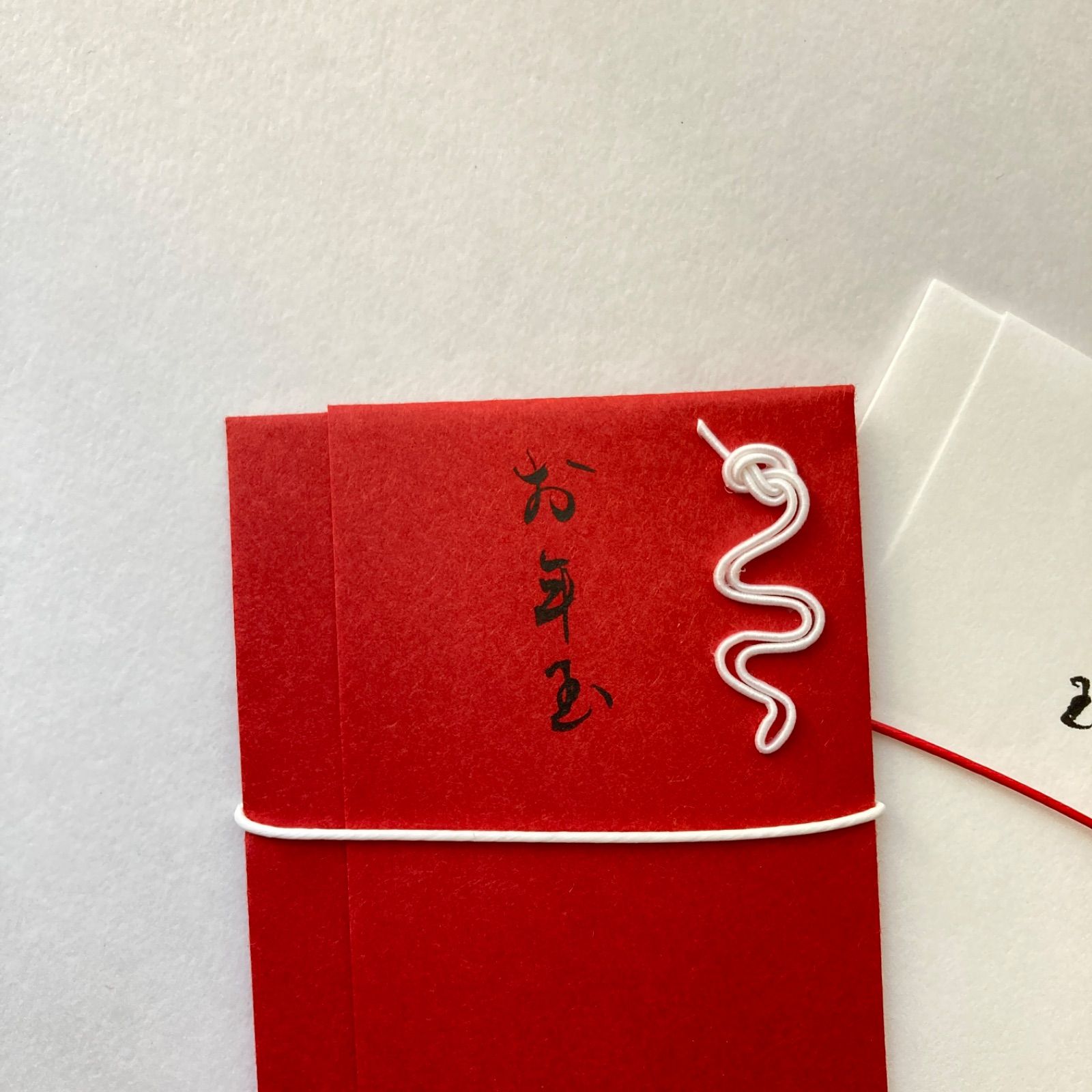 へび ポチ袋 紅白 2枚セット 巳年 2025年 おとし玉 お年玉袋