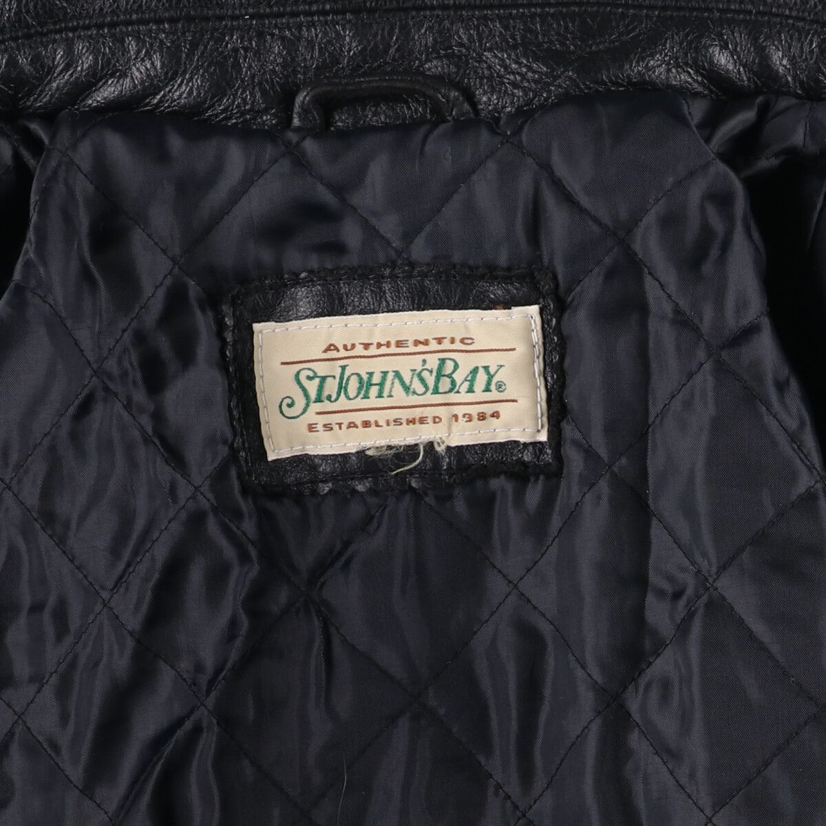 古着 90年代 セントジョンズベイ ST JOHN'S BAY レザーブルゾンタイプ