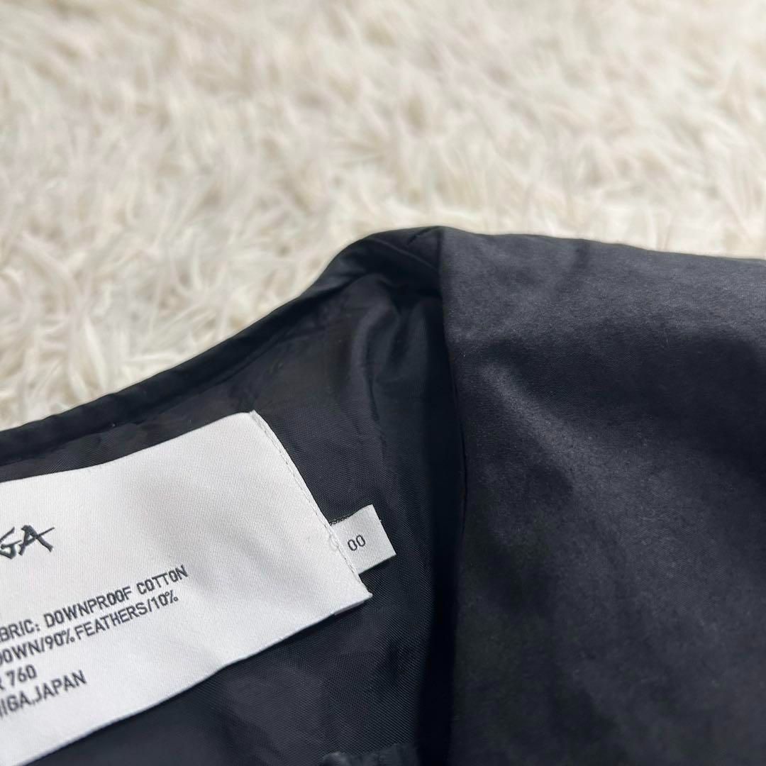 希少✨NANGA for graphpaper ノーカラー ダウンジャケット 黒