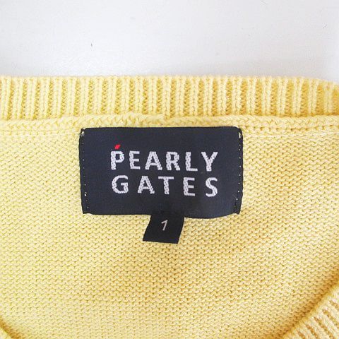 PEARLY GATES パーリーゲイツ ゴルフ イエローベスト PEARLY GATES パーリーゲイツ 半袖ポロシャツ イエロー系 5