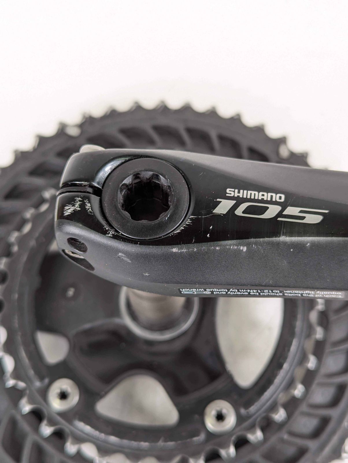 並品】Shimano シマノ 105 FC 5800 170mm 50 34t クランク FC250927A