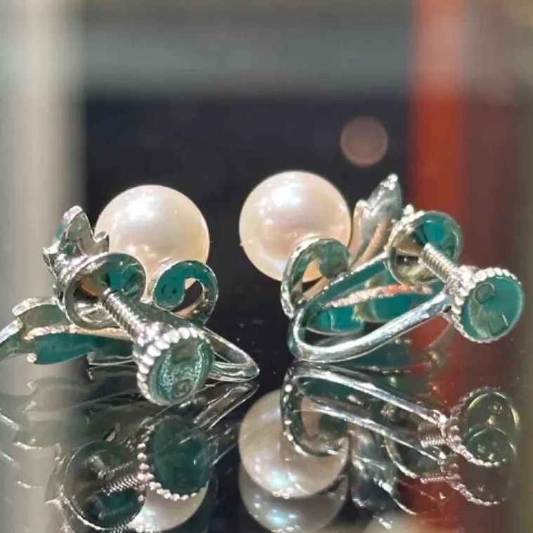 MIKIMOTOパール7.2㎜シルバーイヤリング - メルカリ 