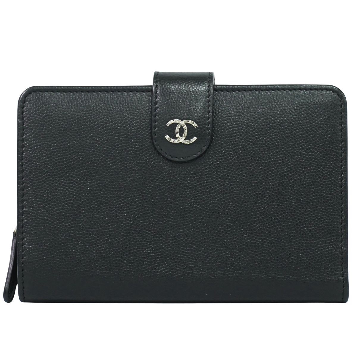 本物 シャネル CHANEL ココマーク 二つ折り 折財布 コンパクト