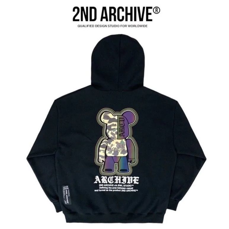 【2nd ARCHIVE/セカンドアーカイブ】パーカー スパンコール ビーズ新作 2ND ARCHIVE/セカンドアーカイブ プルパーカー-AW02(MENS