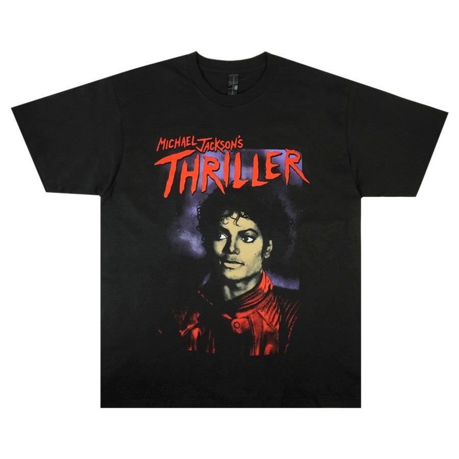 メンズ Tシャツ MICHAEL JACKSON' S THRILLER TEE マイケルジャクソン スリラー Ｔシャツ ブラック 黒 ゾンビ ホラー  男女兼用 半袖 TSHIRTS アーティスト ラップT ミュージックT レディース - メルカリ