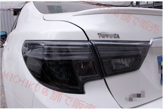 2012-2016年 トヨタ マークX GRX133 中期 テールランプ テールライトLEDバー デイライト GSルック スモーク 外 FFCRYSTALESIA_COM