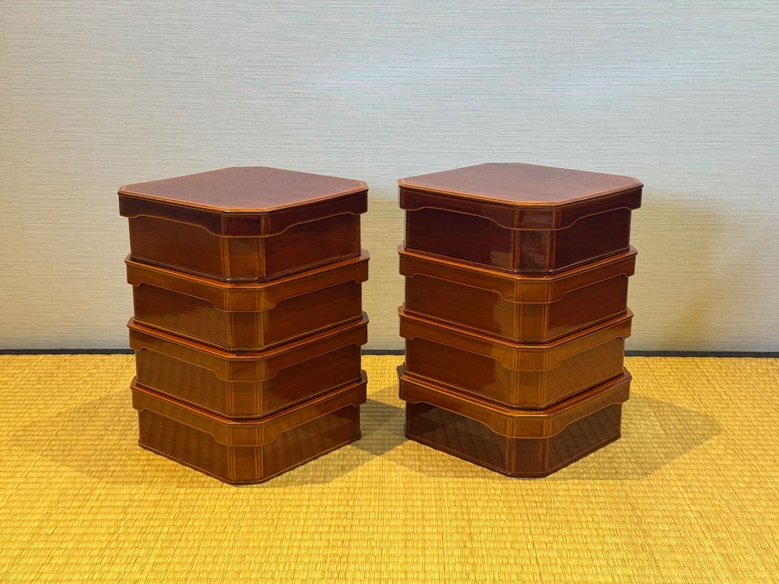 飛騨春慶塗 大徳寺 十客 縁高 共箱 茶道具 茶懐石道具弁当箱 共箱 会席 飛騨春慶塗 大徳寺 十客 縁高 共箱 茶道具 茶懐石道具弁当箱