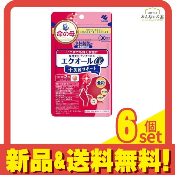 小林製薬 発酵大豆イソフラボンエクオールαプラス美容サポート 命の母 