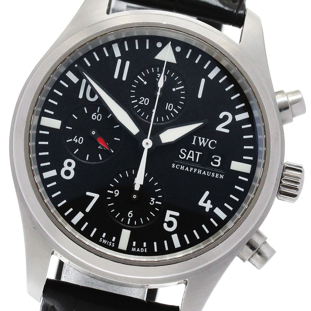 IWC IWC SCHAFFHAUSEN IW371701 パイロットウォッチ デイデイト クロノグラフ 自動巻き メンズ_891301