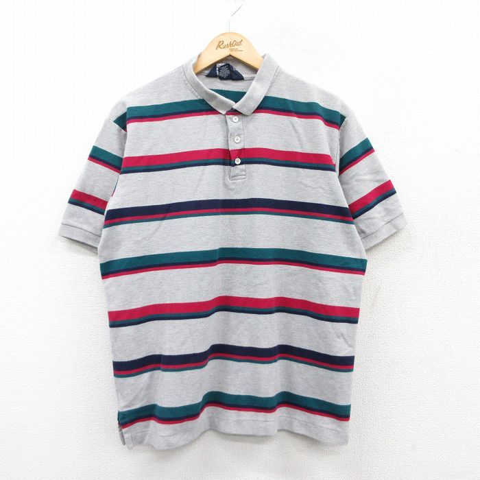XL/古着 ランズエンド 半袖 ブランド ポロ シャツ メンズ 90s