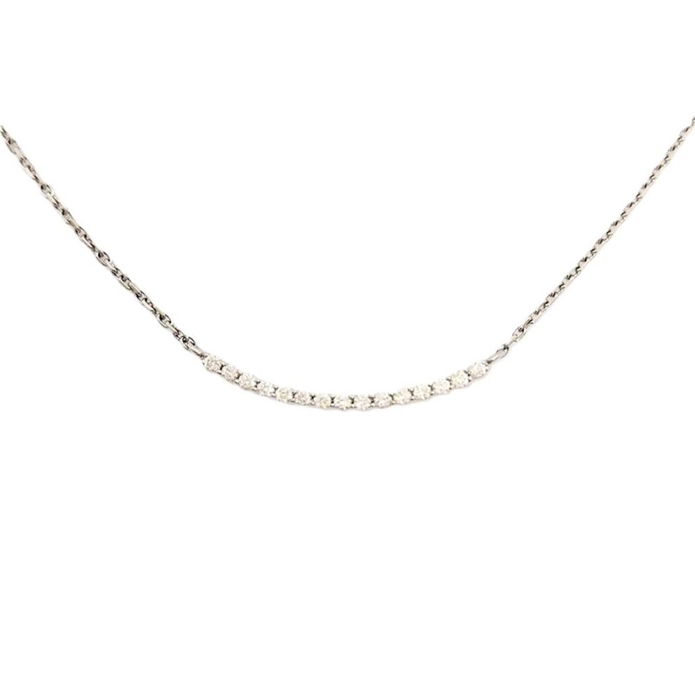 スタージュエリー STAR JEWELRY ストレートカーブ ネックレス 