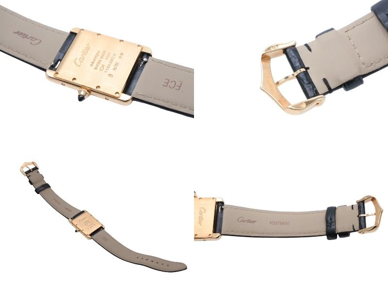 新品同様 Cartier カルティエ タンクルイカルティエ LMサイズ WGTA0091 オニキス ブラック 文字盤 時計 中古 4b007392 Cartier - 新品同様 Cartier カルティエ タンクルイカルティエ LM
