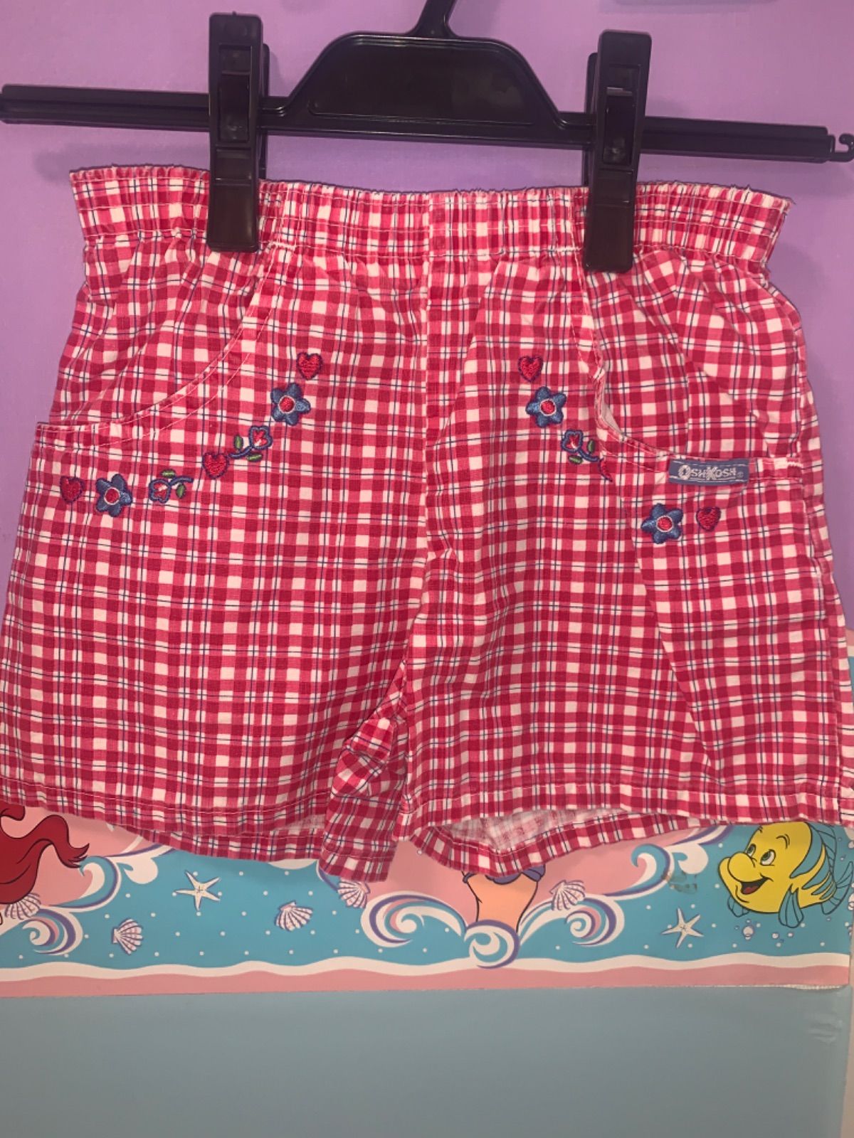 oshkosh 3T チェックショートパンツ