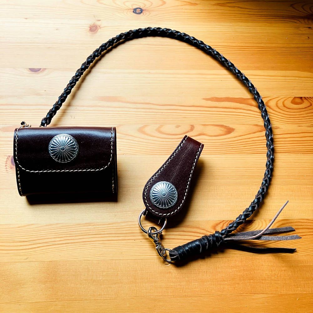 ウォレットチェーン 栃木レザー本革