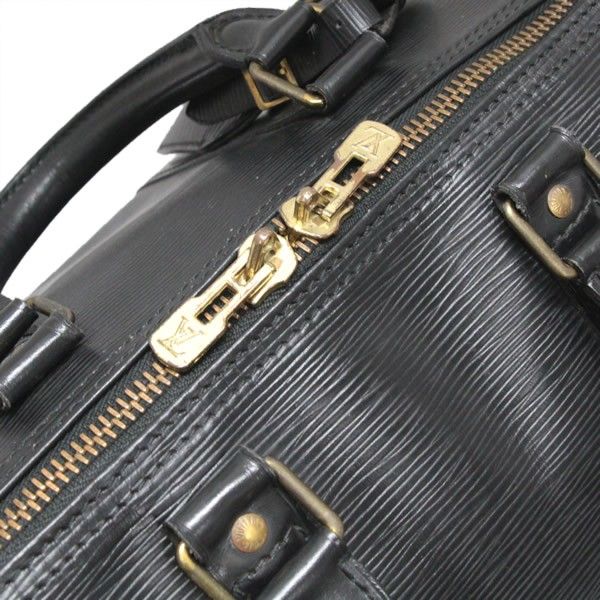 ルイヴィトン エピ キーポル45 ボストンバッグ 南京錠 ネームタグ 黒